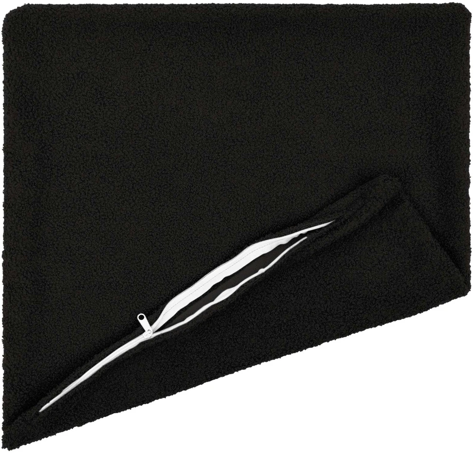 Pagalvėlės užvalkalas 12 pcs HEERLEN Juoda 40 x 40 cm Bouclé