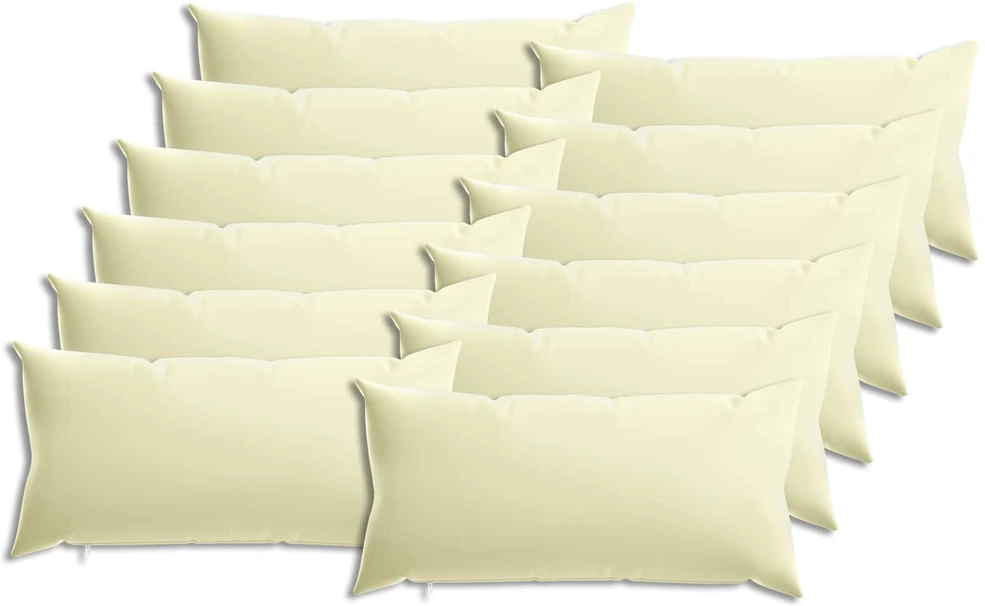 Pagalvėlės užvalkalas 12 pcs HEERLEN Kreminė 40 x 80 cm