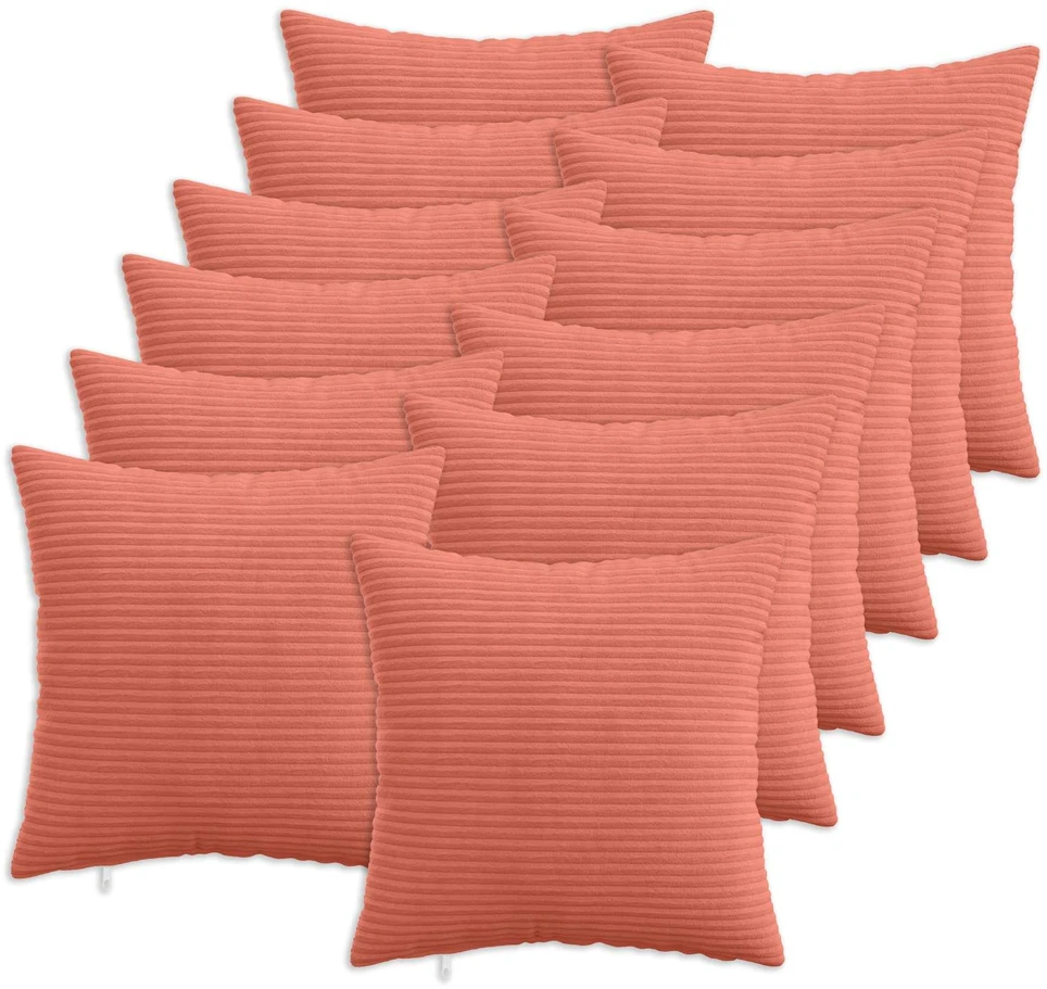 Pagalvėlės užvalkalas 12 pcs HEERLEN Raudona oranžinė mančester