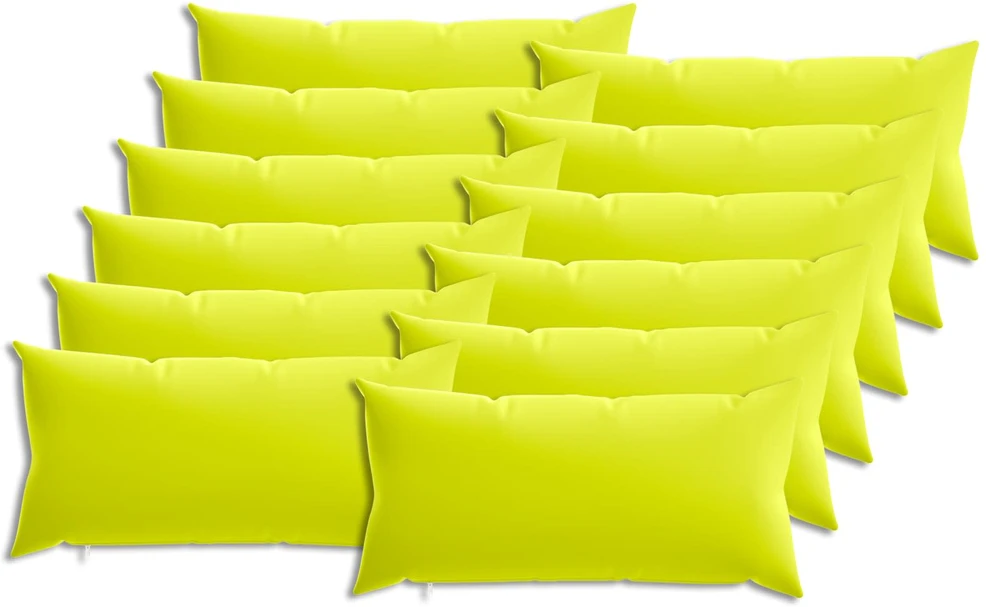 Pagalvėlės užvalkalas 12 pcs HEERLEN Ryškiai žalia 40 x 80 cm