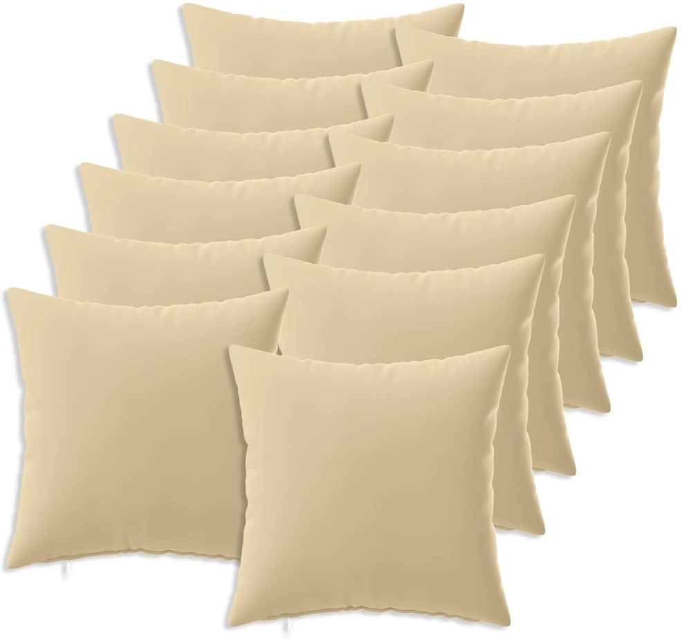 Pagalvėlės užvalkalas 12 pcs HEERLEN Smėlio 50 x 50 cm
