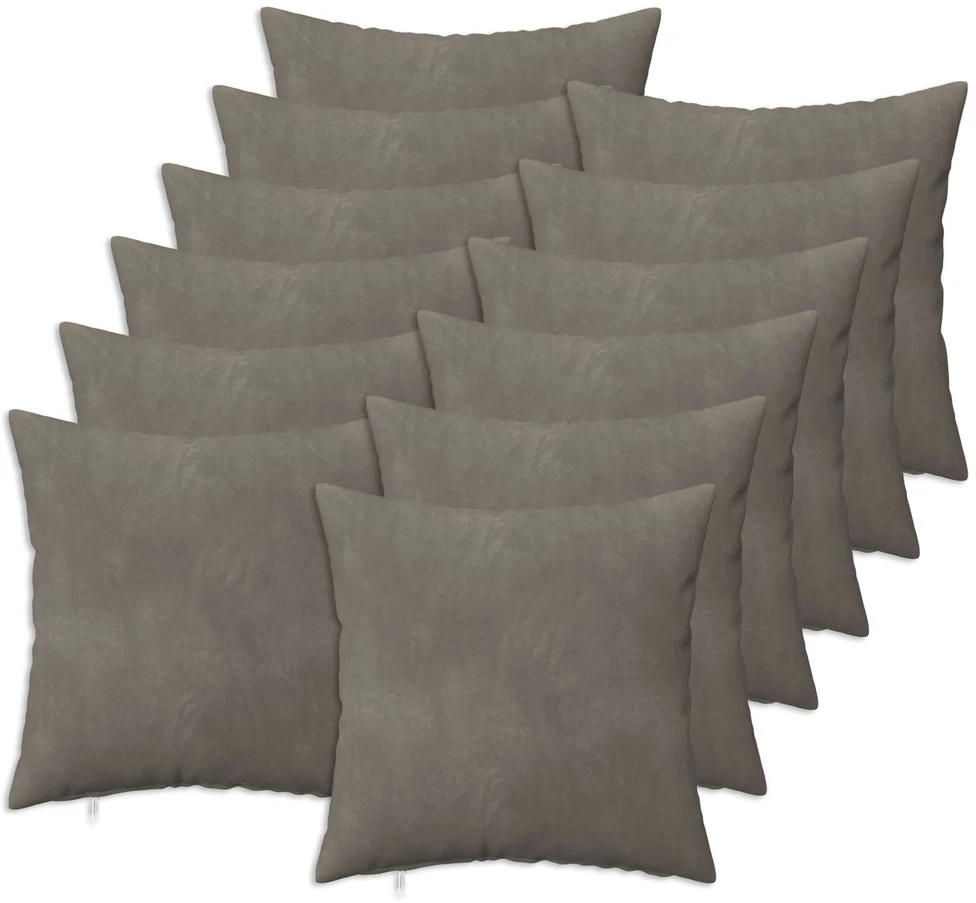 Pagalvėlės užvalkalas 12 pcs HEERLEN Šviesiai pilka 40 x 40 cm