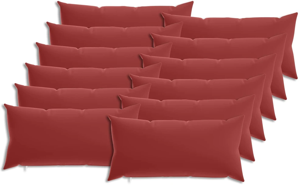 Pagalvėlės užvalkalas 12 pcs HEERLEN Vyno raudona 40 x 80 cm