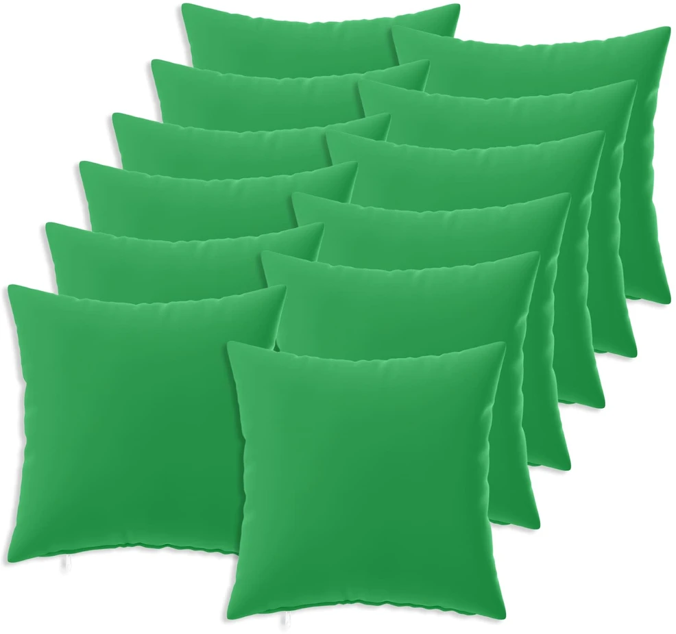 Pagalvėlės užvalkalas 12 pcs HEERLEN Žalia 45 x 45 cm