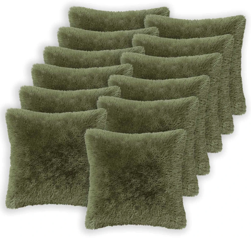 Pagalvėlės užvalkalas 12 pcs HEERLEN Žalia 45 x 45 cm
