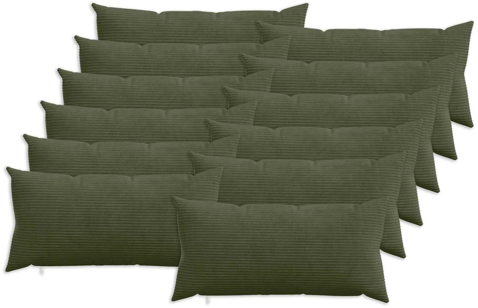 Pagalvėlės užvalkalas 12 pcs HEERLEN Žalia 40 x 80 cm mančester