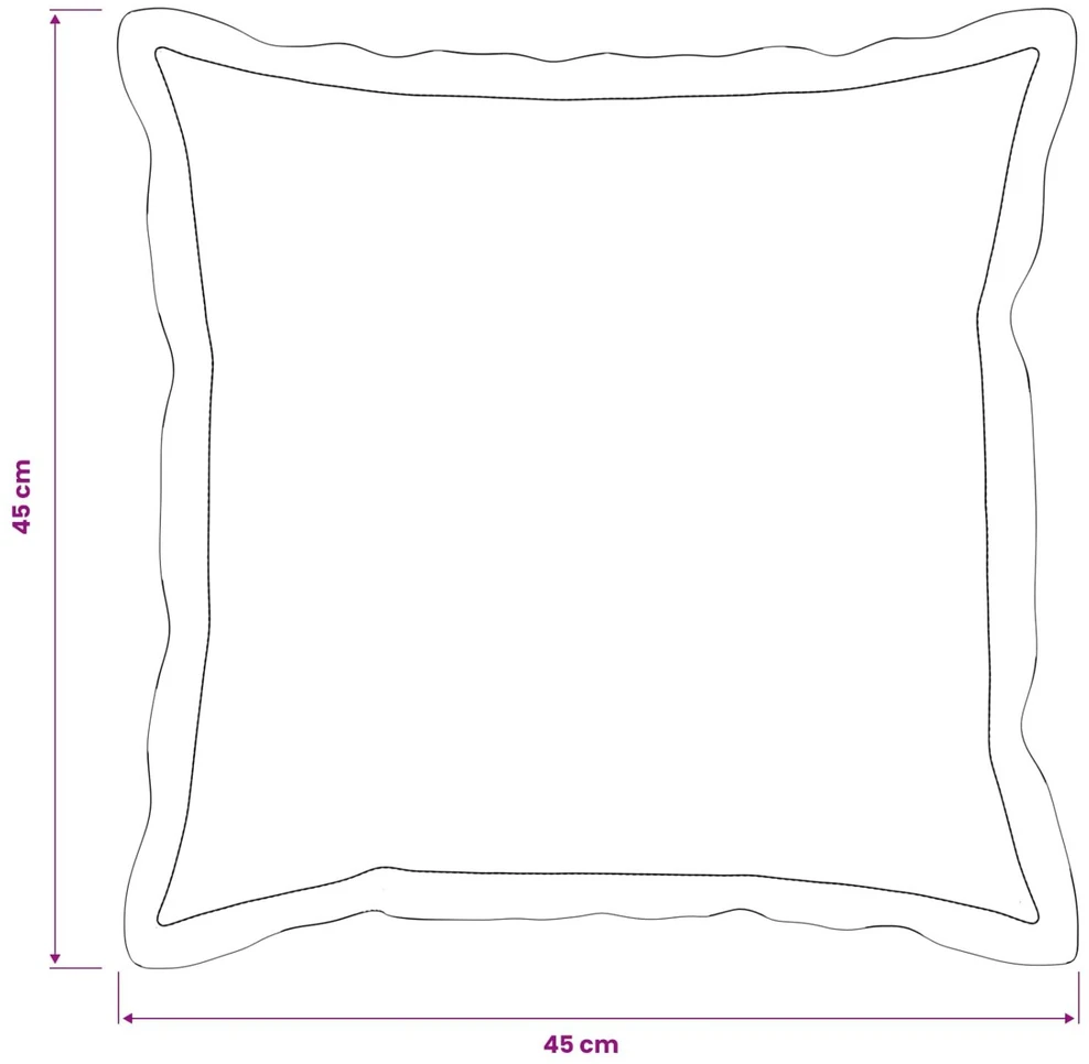 Pagalvėlės užvalkalas 12 pcs HOUTEN Juoda 45 x 45 cm