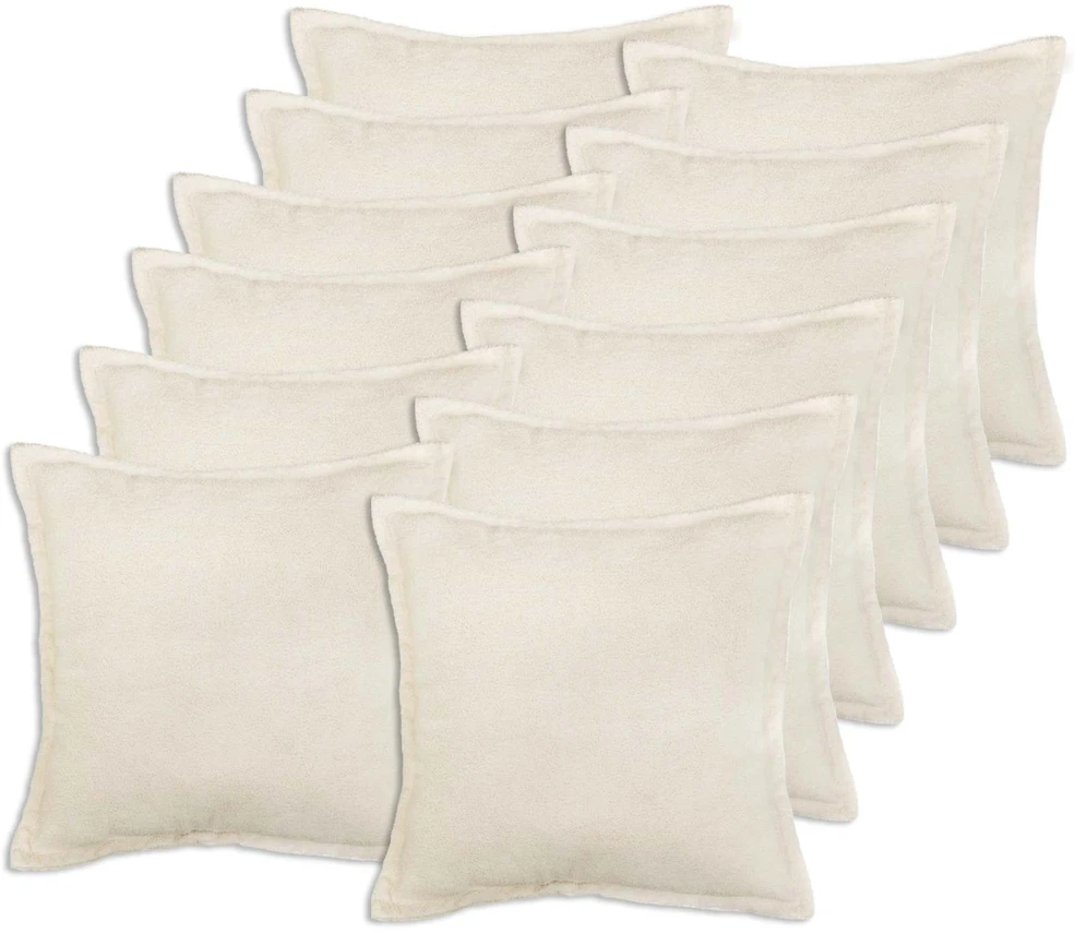 Pagalvėlės užvalkalas 12 pcs HOUTEN Kreminė 50 x 50 cm Bouclé