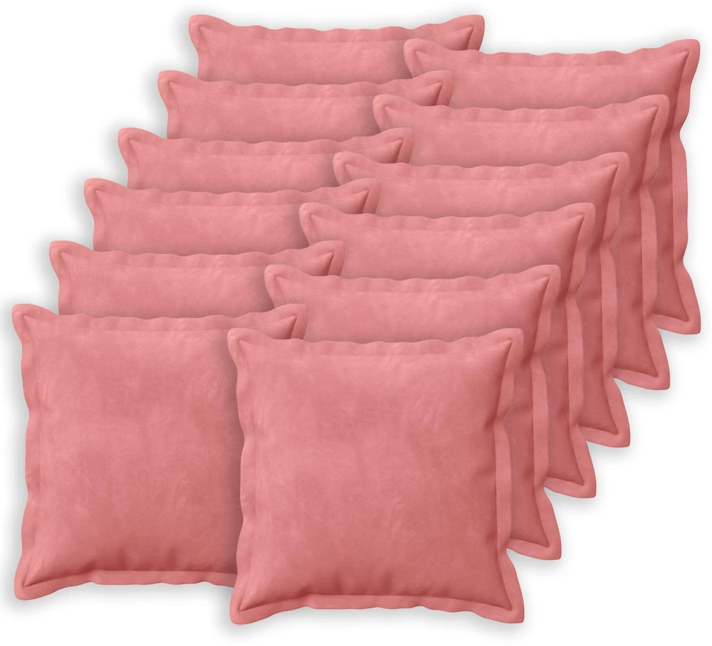 Pagalvėlės užvalkalas 12 pcs HOUTEN Rožinė 40 x 40 cm Aksomas