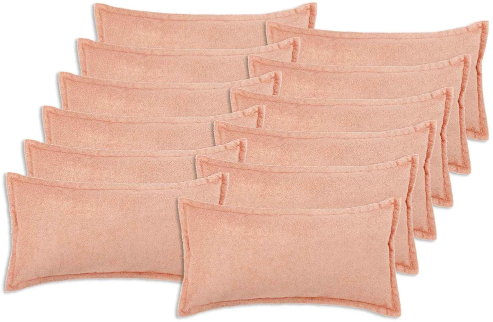 Pagalvėlės užvalkalas 12 pcs HOUTEN Rožinė 40 x 80 cm Bouclé