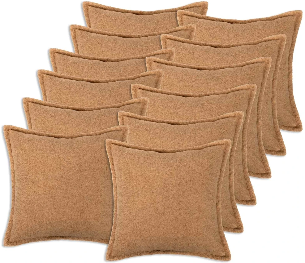 Pagalvėlės užvalkalas 12 pcs HOUTEN Smėlio 45 x 45 cm Bouclé