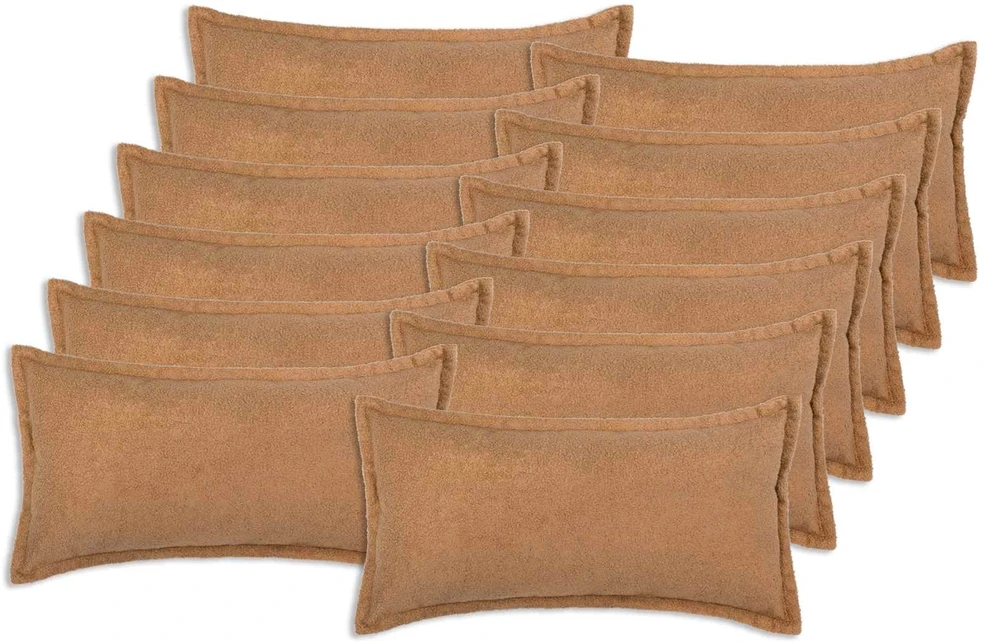 Pagalvėlės užvalkalas 12 pcs HOUTEN Smėlio 40 x 80 cm Bouclé