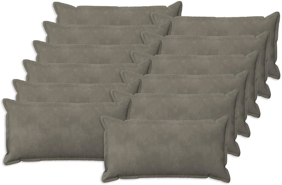 Pagalvėlės užvalkalas 12 pcs HOUTEN Šviesiai pilka 40 x 80 cm