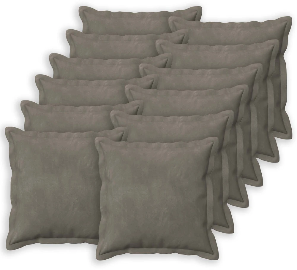 Pagalvėlės užvalkalas 12 pcs HOUTEN Šviesiai pilka 50 x 50 cm