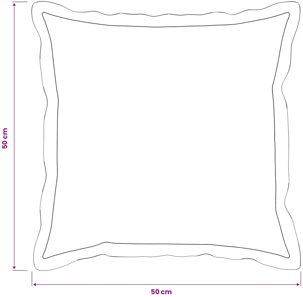 Pagalvėlės užvalkalas 12 pcs HOUTEN Tamsiai pilka 50 x 50 cm
