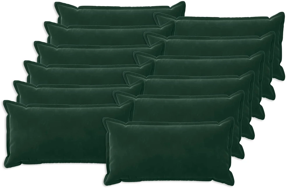 Pagalvėlės užvalkalas 12 pcs HOUTEN Tamsiai žalia 40 x 80 cm