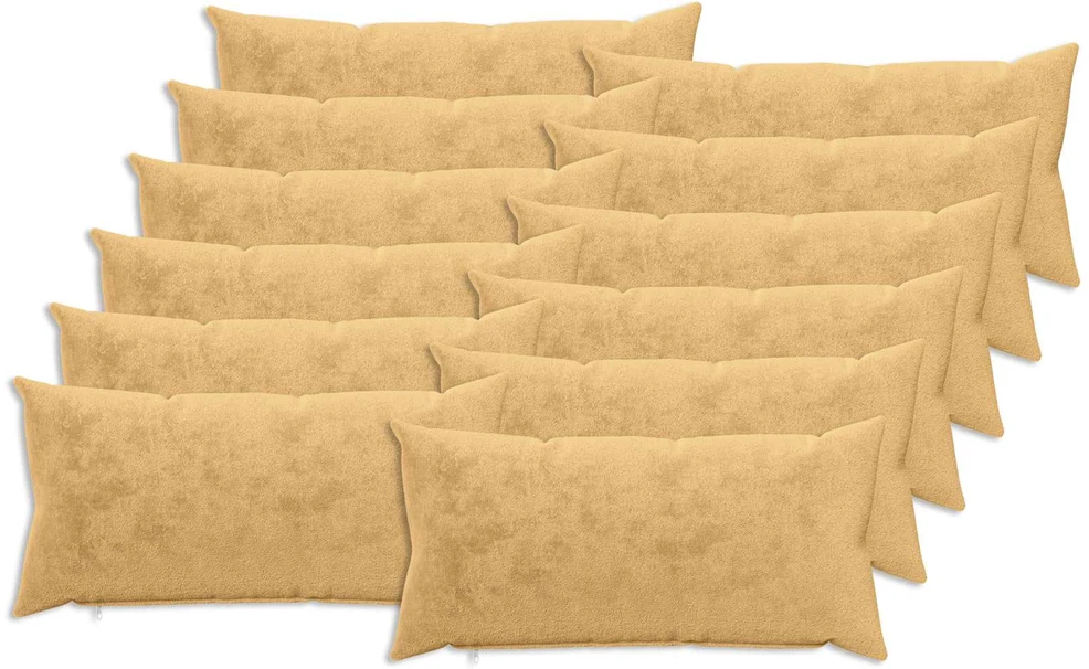 Pagalvėlės užvalkalas 12 vnt. HEERLEN Taupe 40 x 80 cm Flanelė