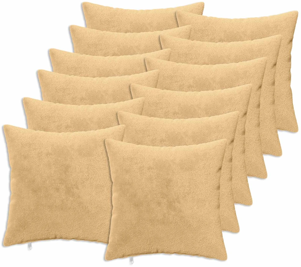 Pagalvėlės užvalkalas 12 vnt. HEERLEN Taupe 50 x 50 cm Flanelė