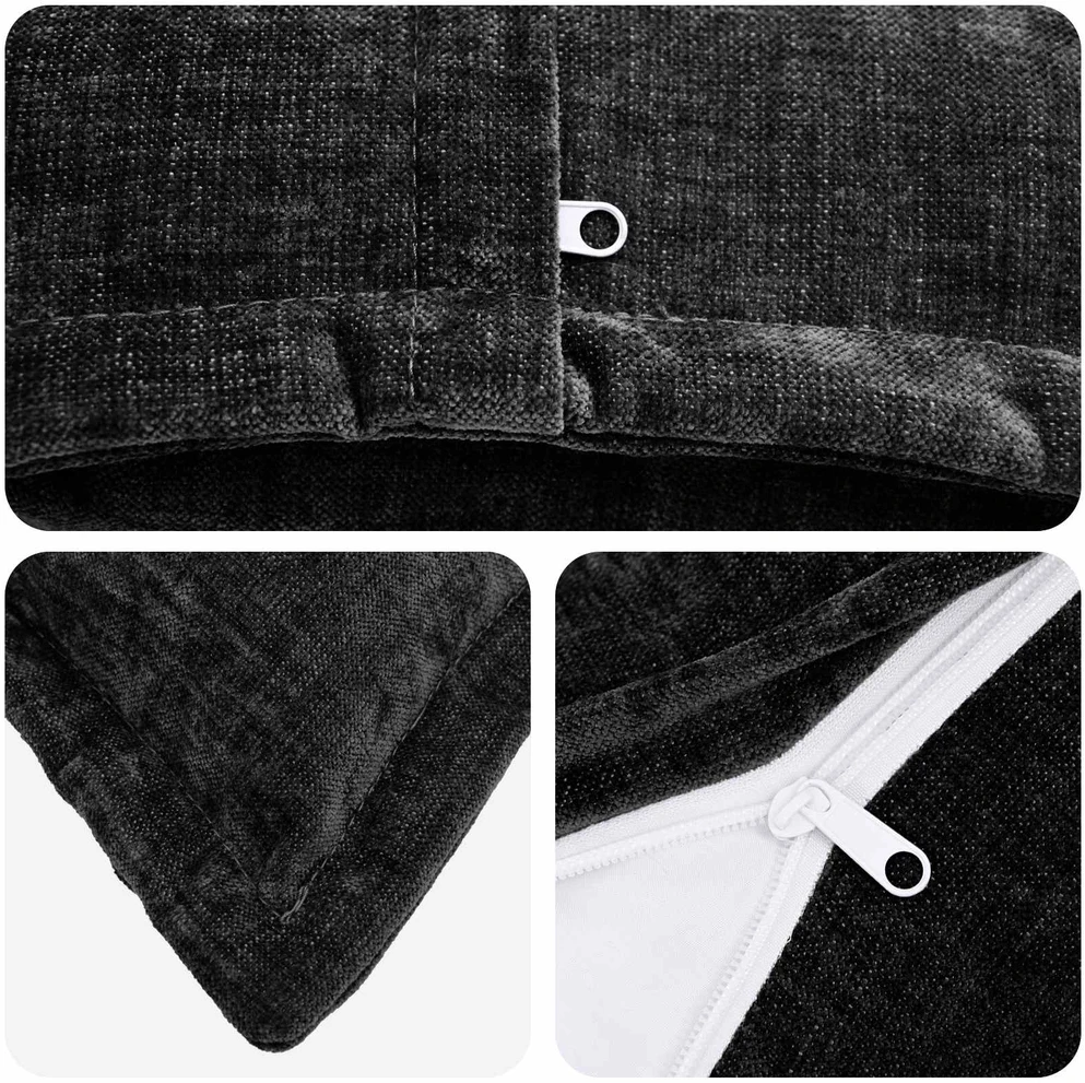 Pagalvėlės užvalkalas 12 vnt. HOUTEN Antracito 45 x 45 cm