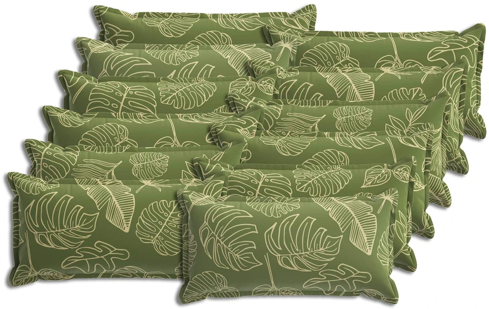 Pagalvėlės užvalkalas 12 vnt. HOUTEN Lapų dizainas 40 x 80 cm