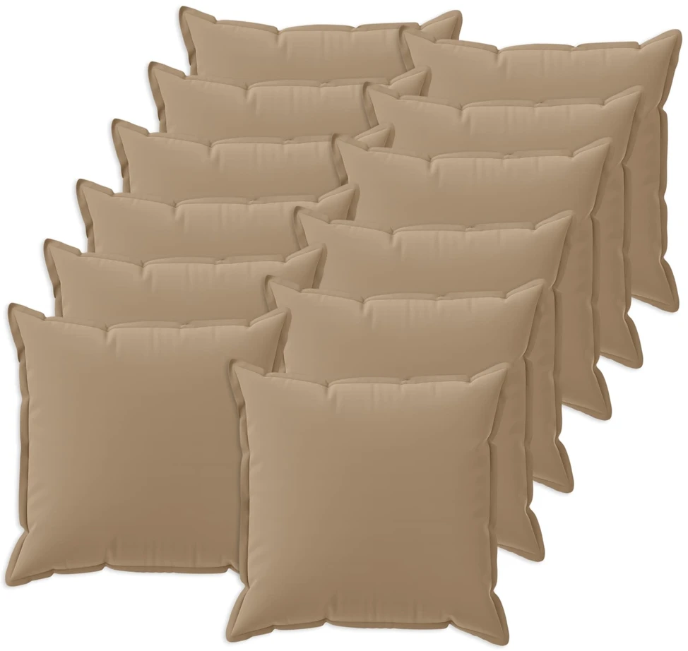 Pagalvėlės užvalkalas 12 vnt. HOUTEN Taupe 45 x 45 cm