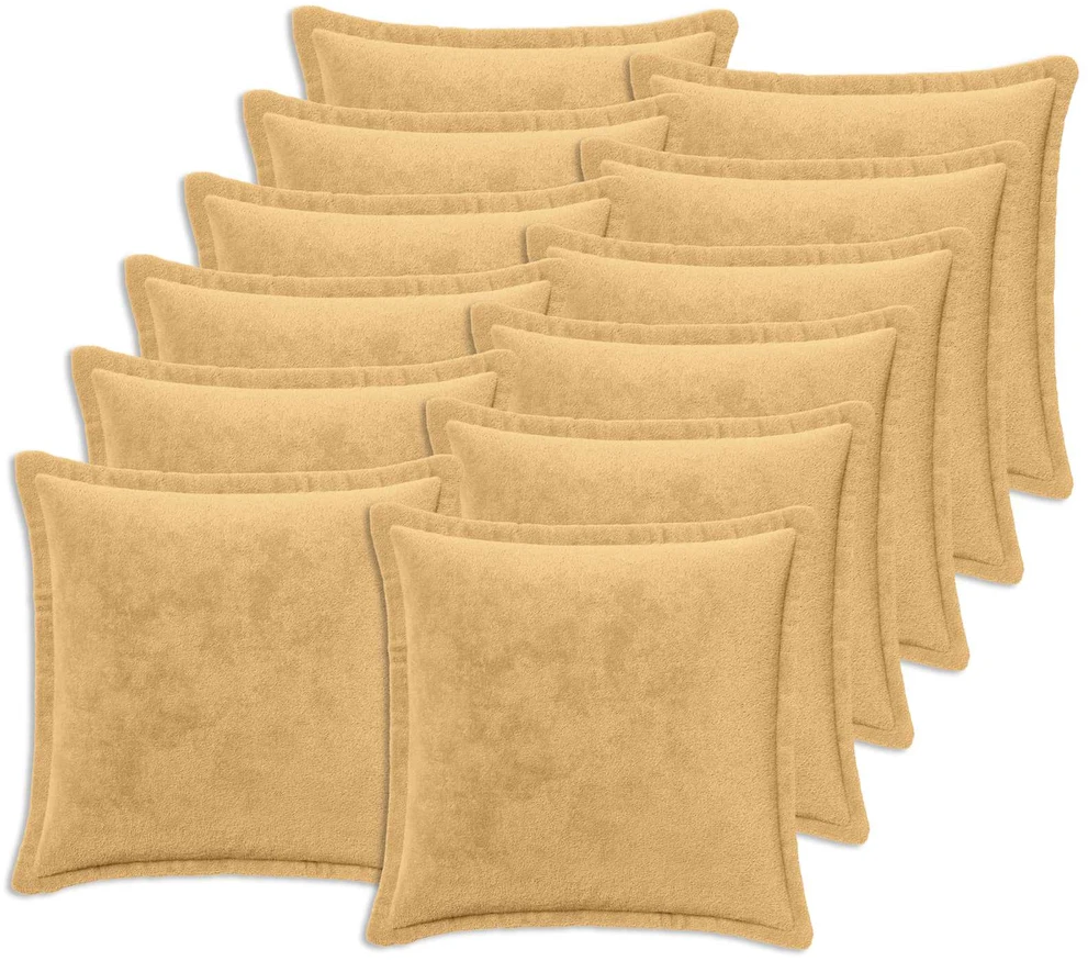 Pagalvėlės užvalkalas 12 vnt. HOUTEN Taupe 45 x 45 cm Flanelė