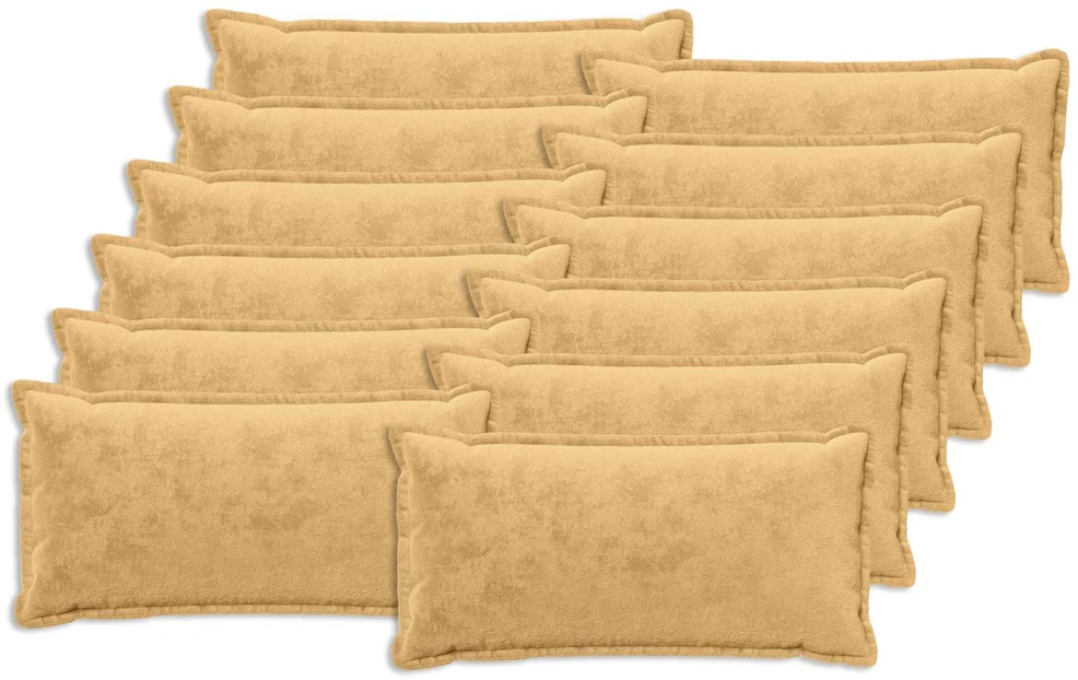 Pagalvėlės užvalkalas 12 vnt. HOUTEN Taupe 40 x 80 cm Flanelė