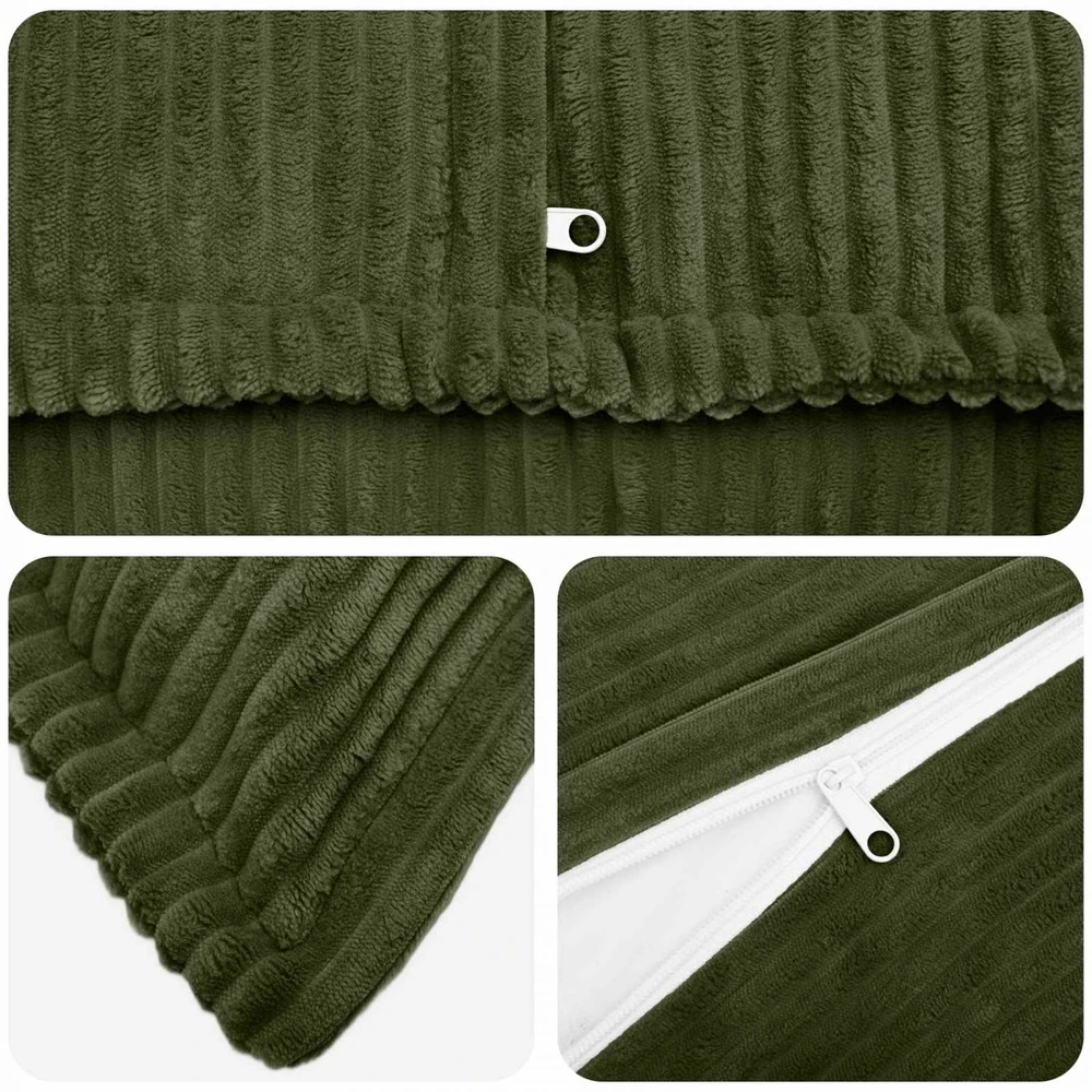 Pagalvėlės užvalkalas 12 vnt. HOUTEN Žalia 40 x 80 cm mančester