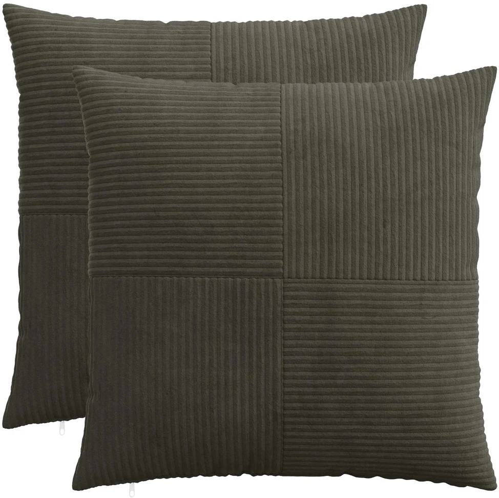 Pagalvėlės užvalkalas 2 pcs ALMELO Antracito 55 x 55 cm