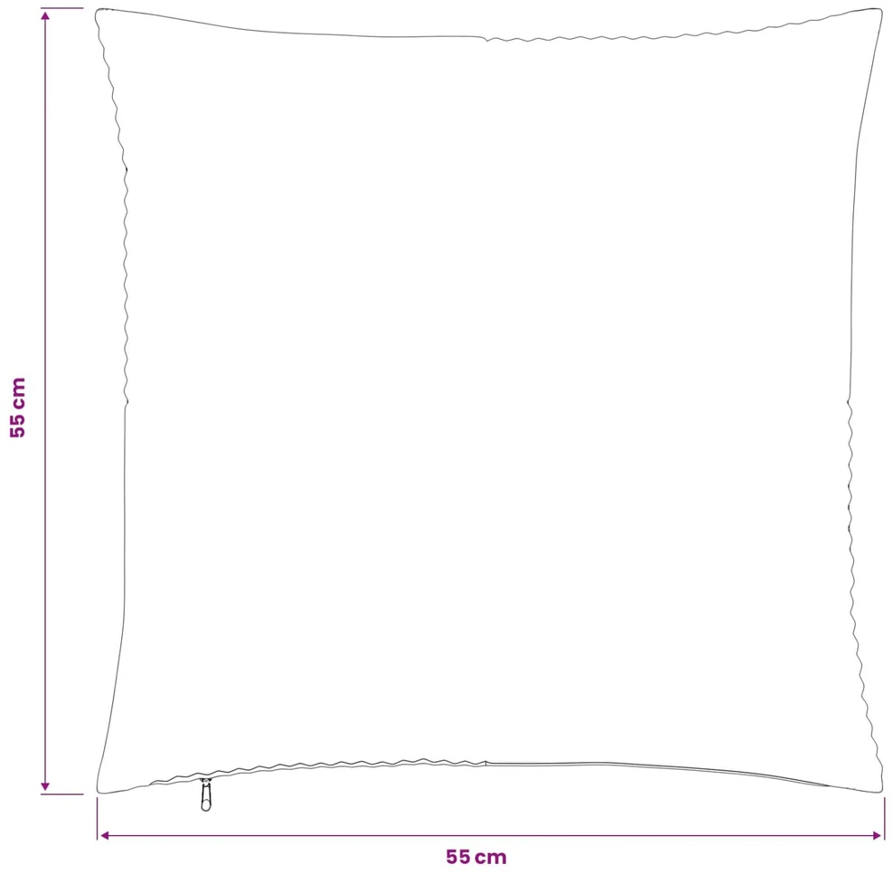 Pagalvėlės užvalkalas 2 pcs ALMELO Antracito 55 x 55 cm