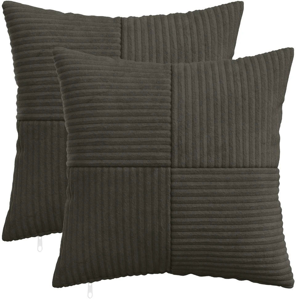 Pagalvėlės užvalkalas 2 pcs ALMELO Antracito 35 x 35 cm