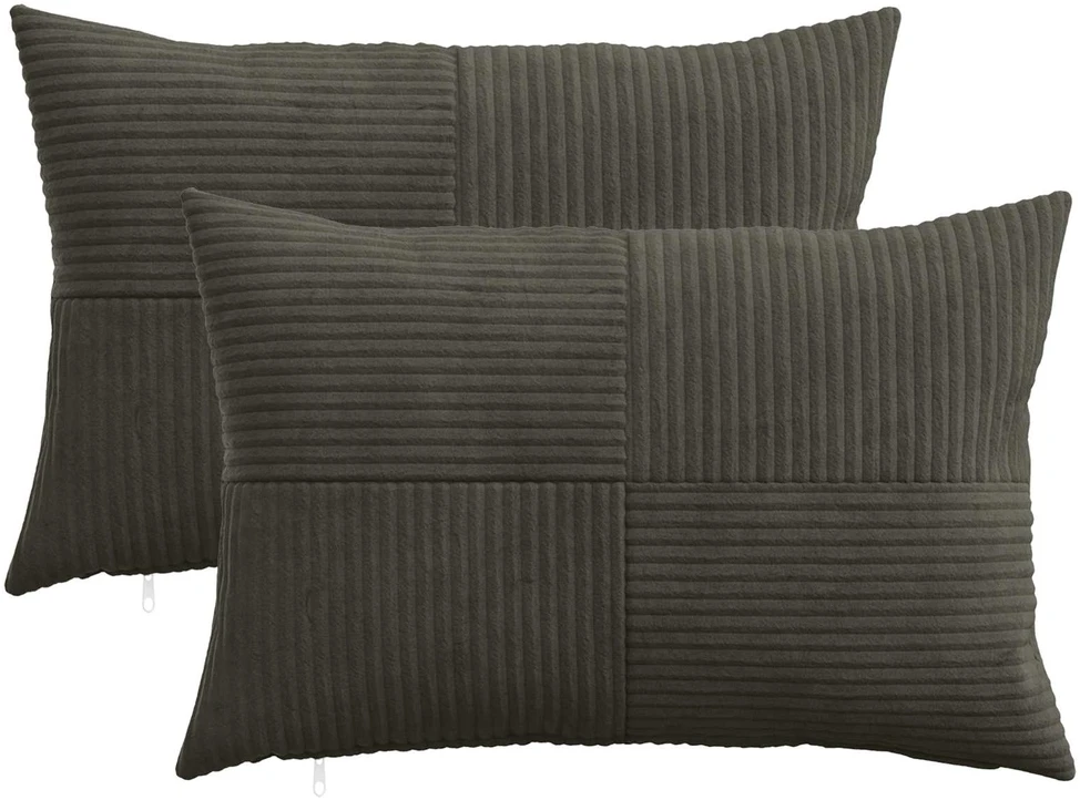 Pagalvėlės užvalkalas 2 pcs ALMELO Antracito 50 x 75 cm