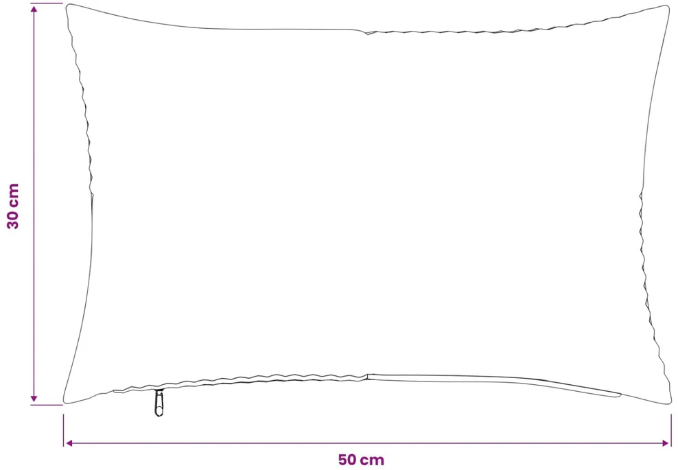 Pagalvėlės užvalkalas 2 pcs ALMELO Jūrinė mėlyna 30 x 50 cm