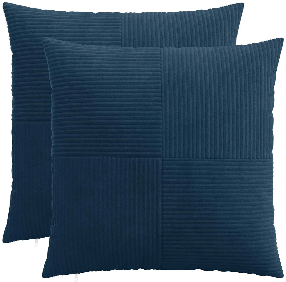 Pagalvėlės užvalkalas 2 pcs ALMELO Jūrinė mėlyna 60 x 60 cm