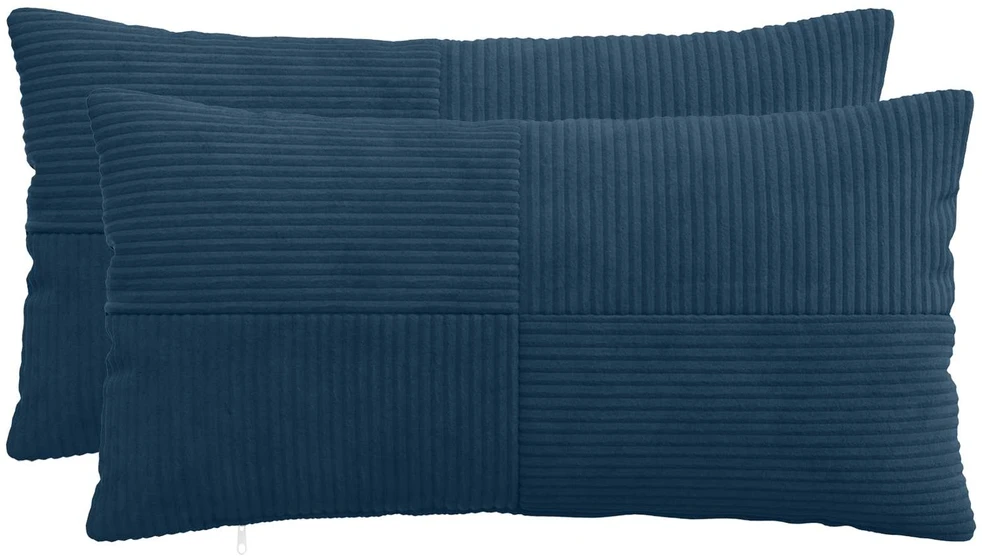 Pagalvėlės užvalkalas 2 pcs ALMELO Jūrinė mėlyna 40 x 70 cm