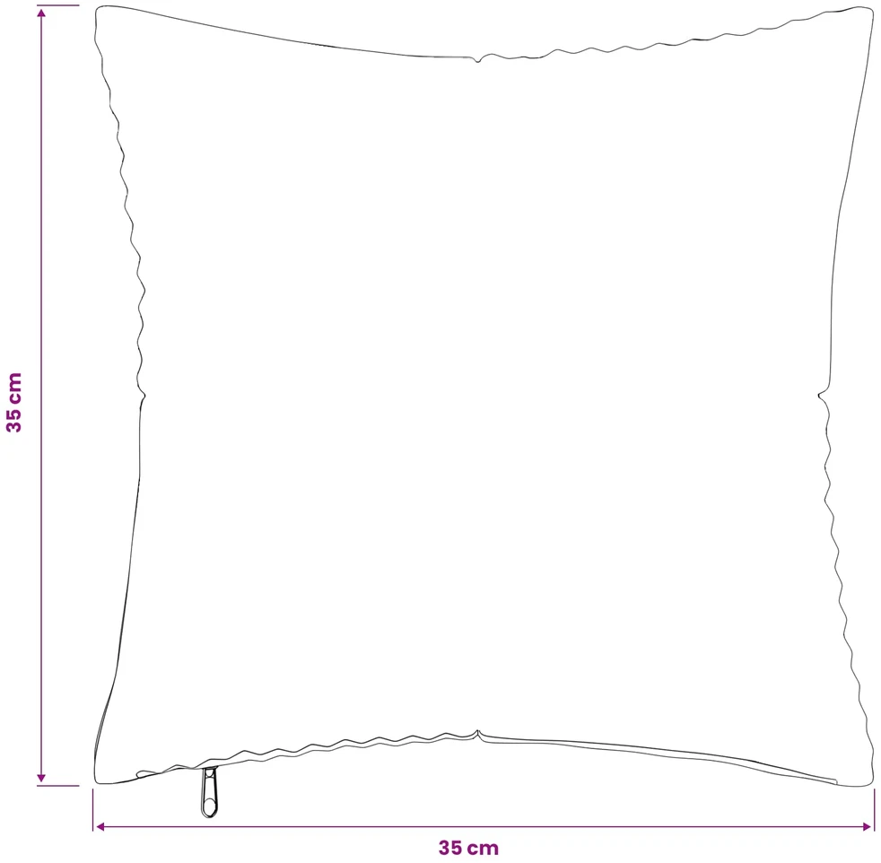 Pagalvėlės užvalkalas 2 pcs ALMELO Jūrinė mėlyna 35 x 35 cm