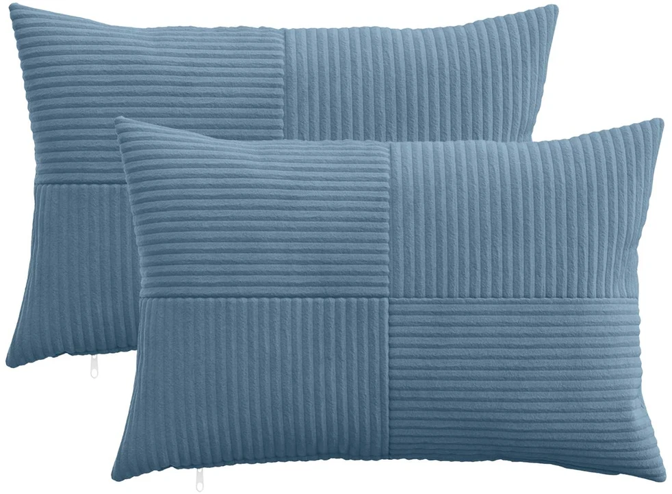 Pagalvėlės užvalkalas 2 pcs ALMELO Mėlyna 50 x 75 cm mančester