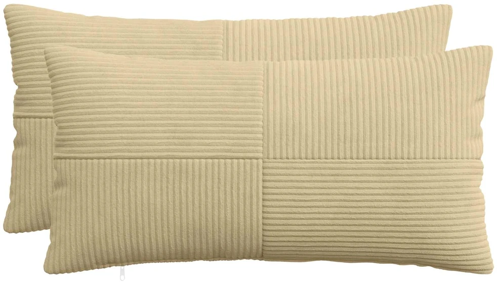 Pagalvėlės užvalkalas 2 pcs ALMELO Pilkai žalia 40 x 80 cm