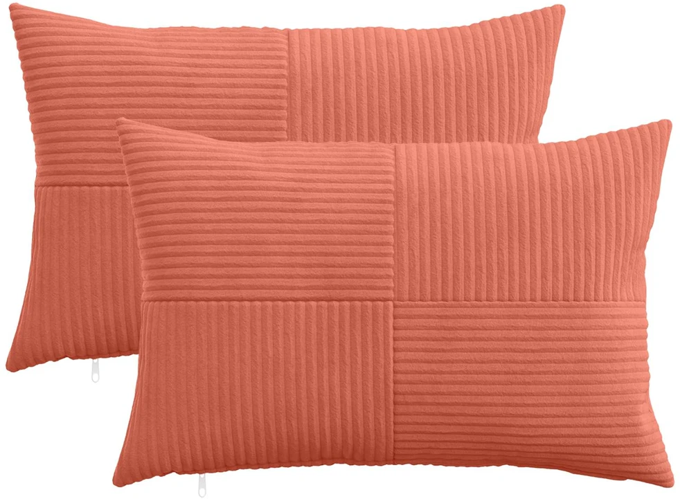 Pagalvėlės užvalkalas 2 pcs ALMELO Raudona oranžinė 50 x 75 cm