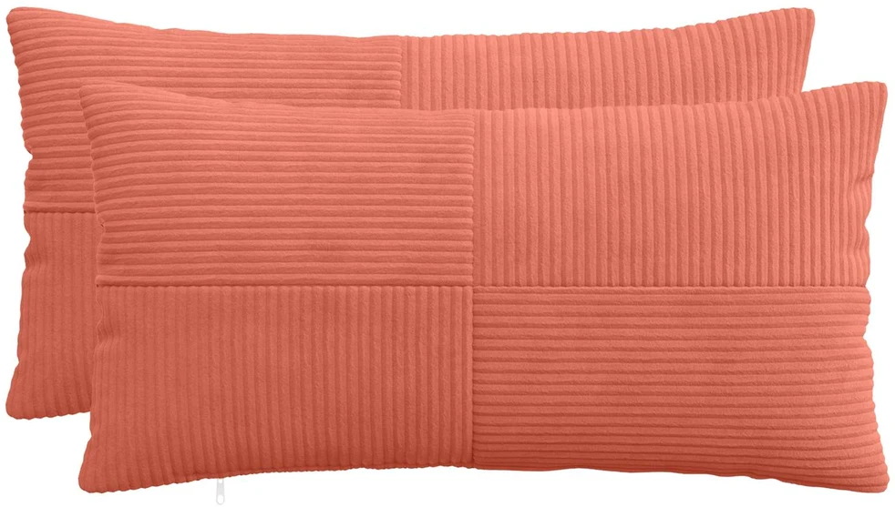 Pagalvėlės užvalkalas 2 pcs ALMELO Raudona oranžinė 40 x 80 cm