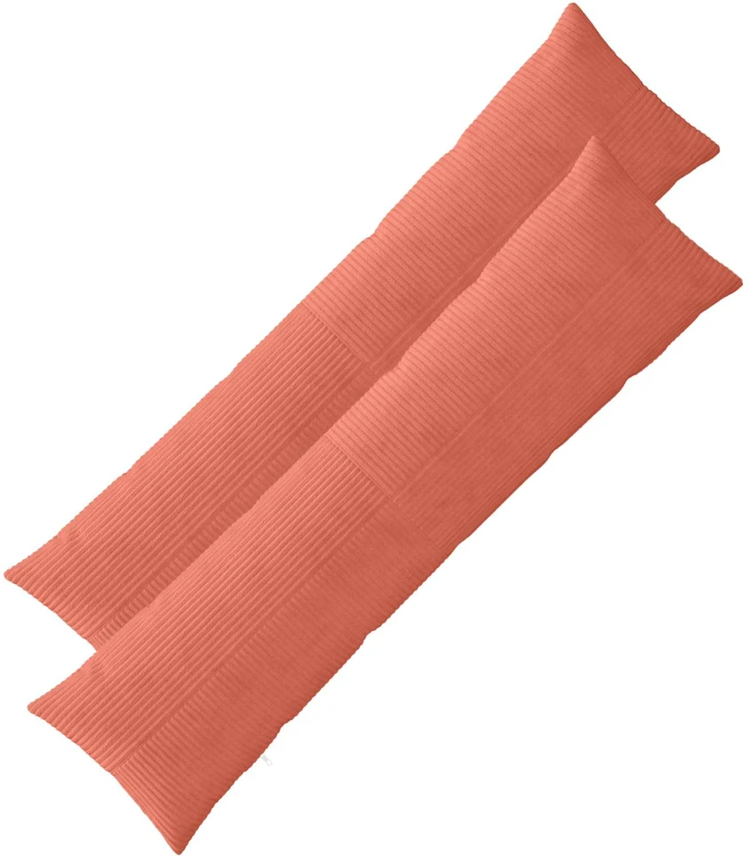 Pagalvėlės užvalkalas 2 pcs ALMELO Raudona oranžinė 40 x 145 cm
