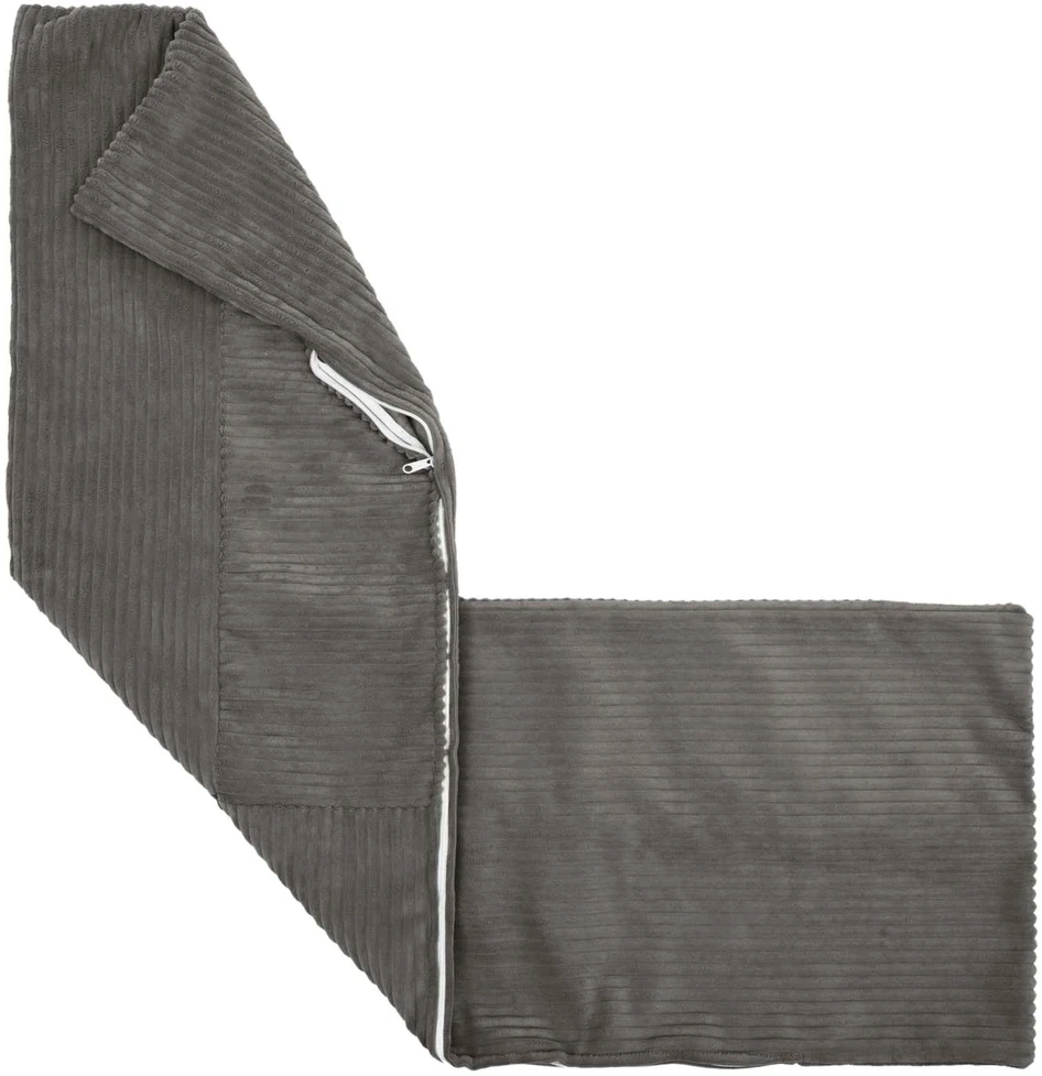 Pagalvėlės užvalkalas 2 pcs ALMELO Tamsiai pilka 40 x 145 cm