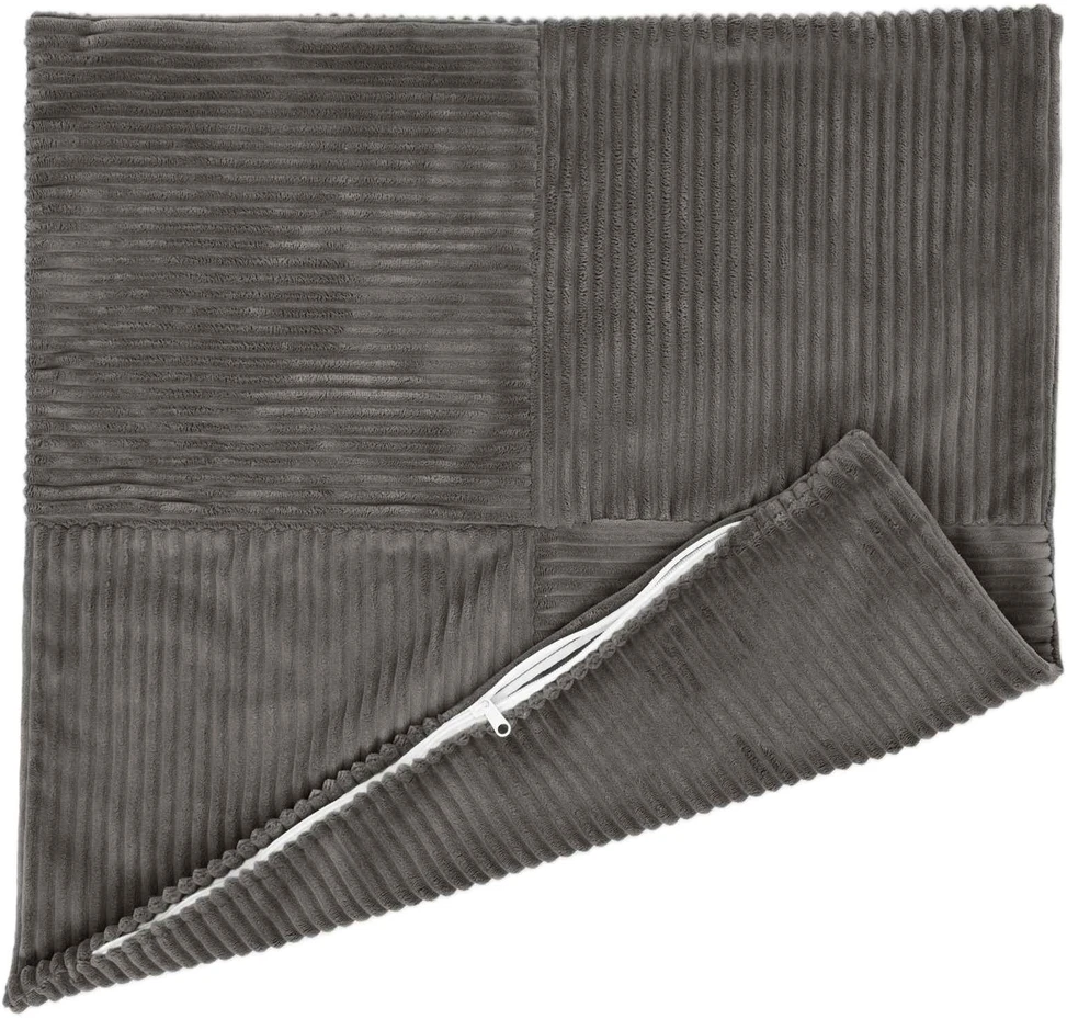Pagalvėlės užvalkalas 2 pcs ALMELO Tamsiai pilka 65 x 65 cm