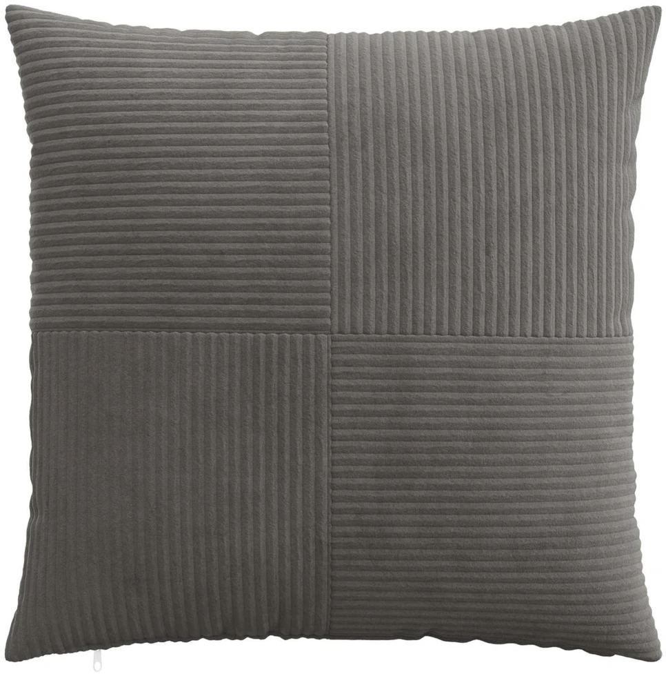 Pagalvėlės užvalkalas 2 pcs ALMELO Tamsiai pilka 55 x 55 cm