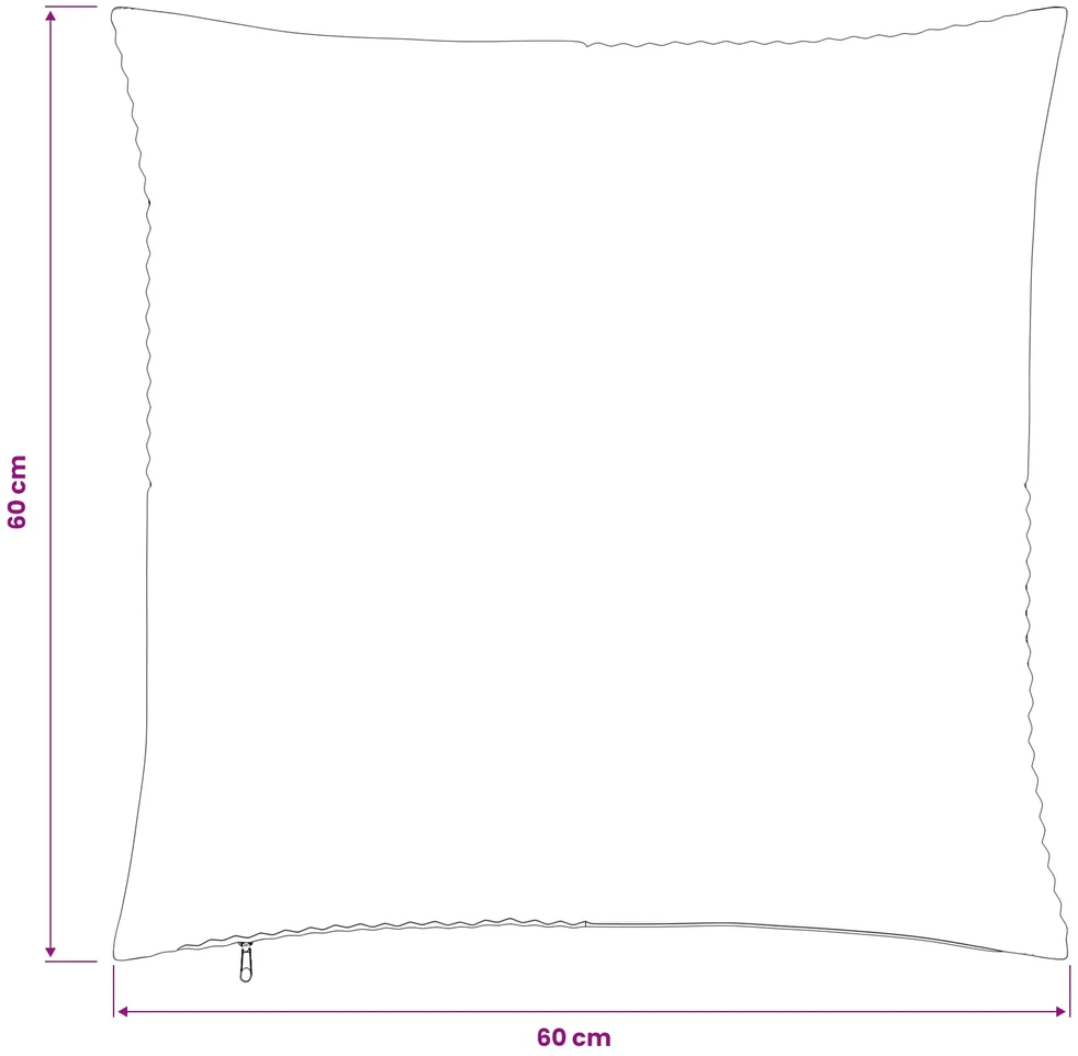 Pagalvėlės užvalkalas 2 pcs ALMELO Taupe 60 x 60 cm mančester