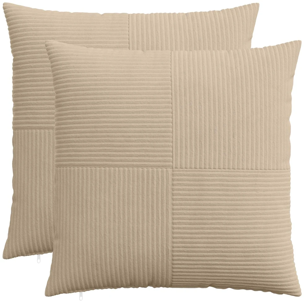 Pagalvėlės užvalkalas 2 pcs ALMELO Taupe 55 x 55 cm mančester