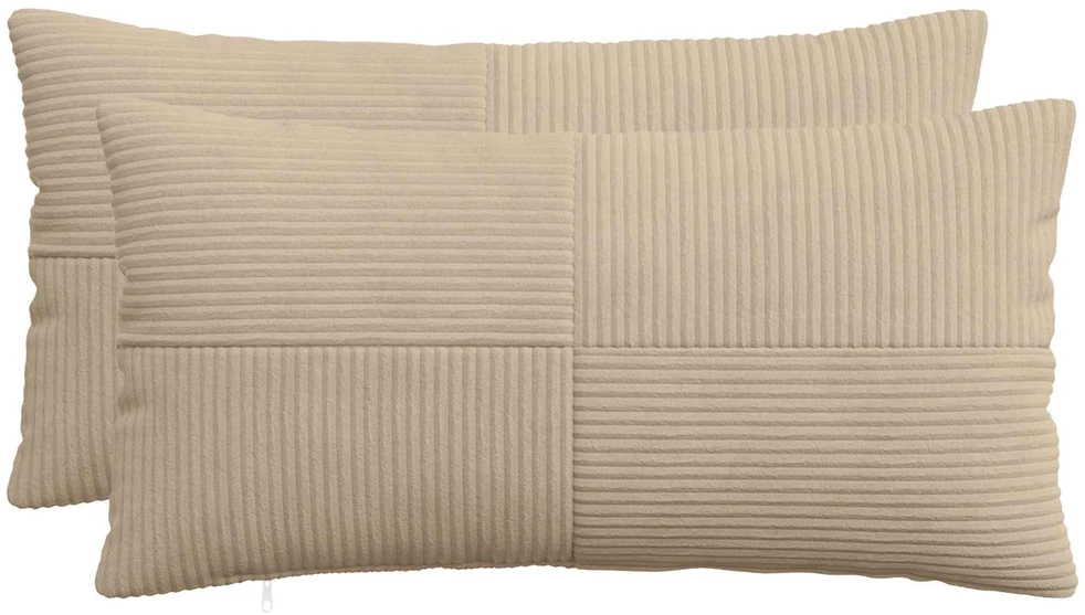 Pagalvėlės užvalkalas 2 pcs ALMELO Taupe 40 x 80 cm mančester