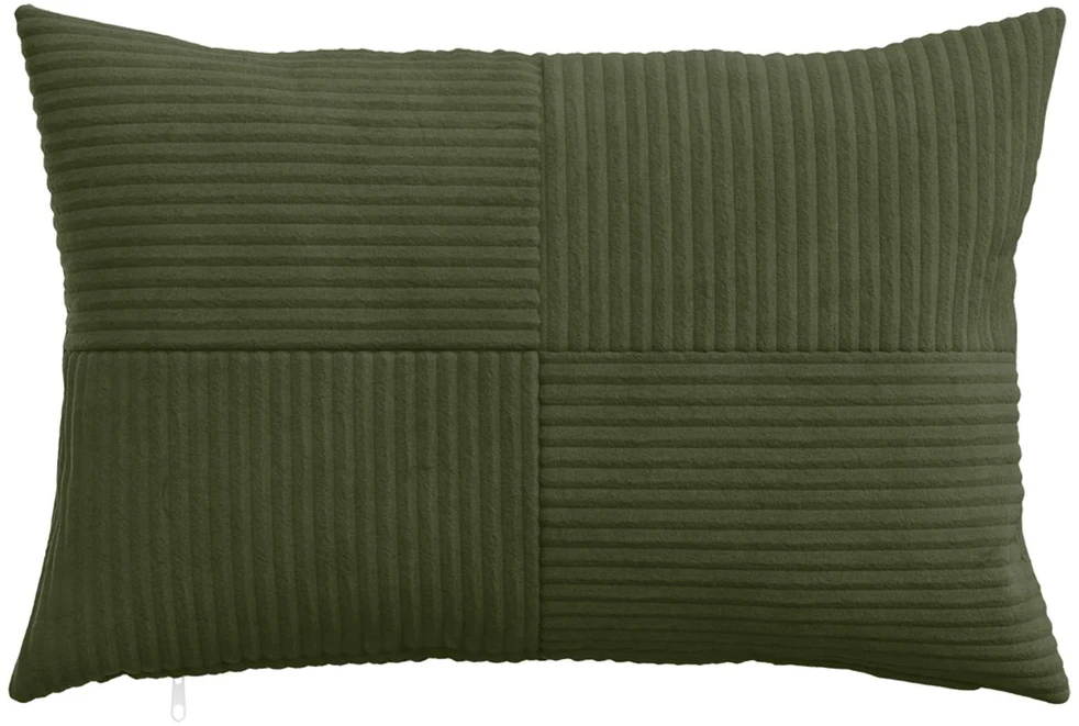 Pagalvėlės užvalkalas 2 pcs ALMELO Žalia 30 x 50 cm mančester