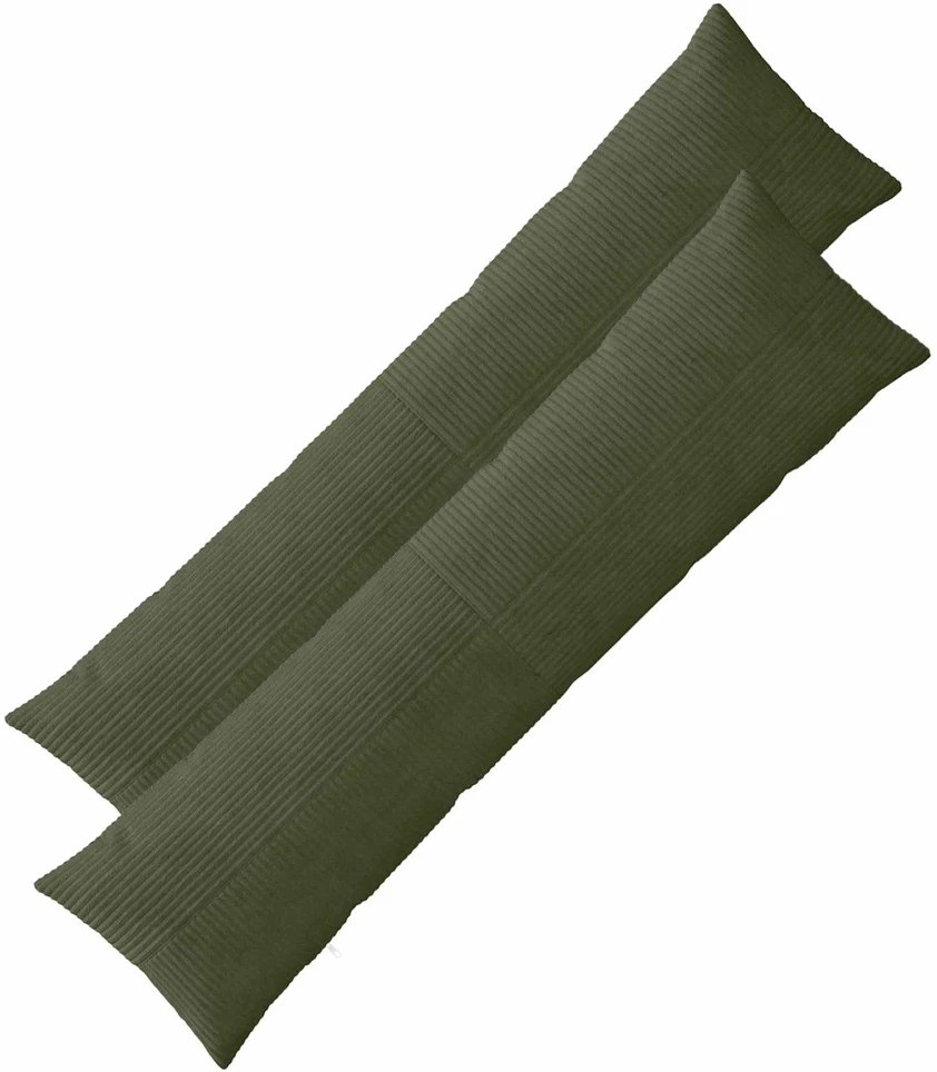 Pagalvėlės užvalkalas 2 pcs ALMELO Žalia 40 x 145 cm mančester