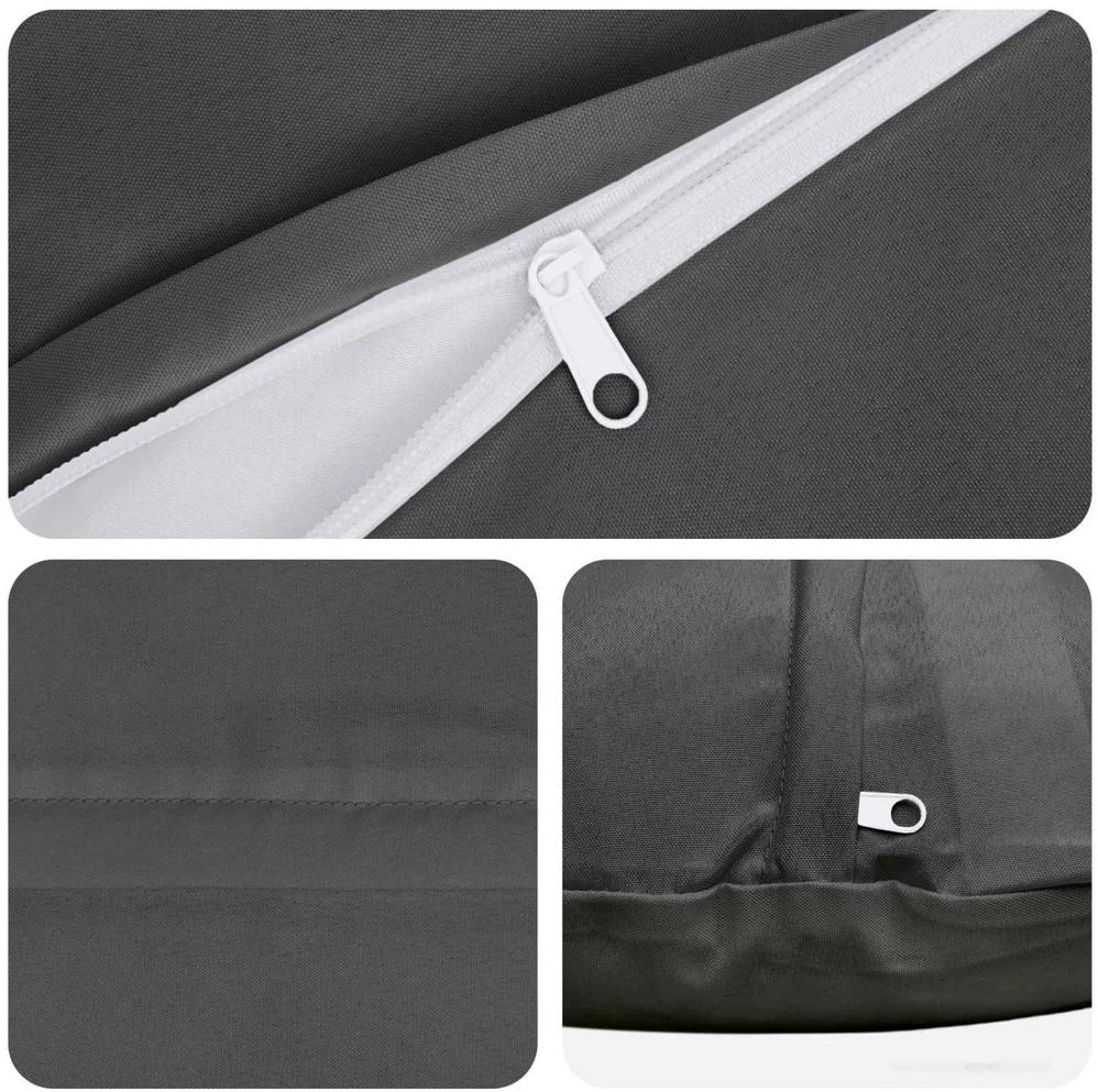 Pagalvėlės užvalkalas 2 pcs HEERLEN Antracito Ø 40 cm